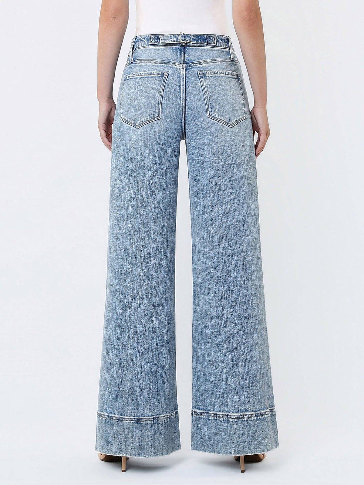 HR BUCKLE WIDE JEANS
