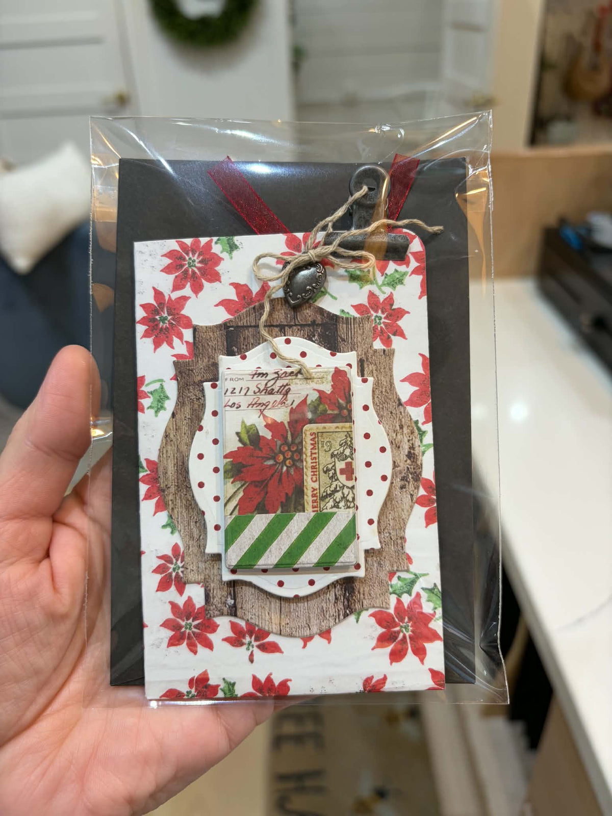 Vintage Cmas Gift Card Holder