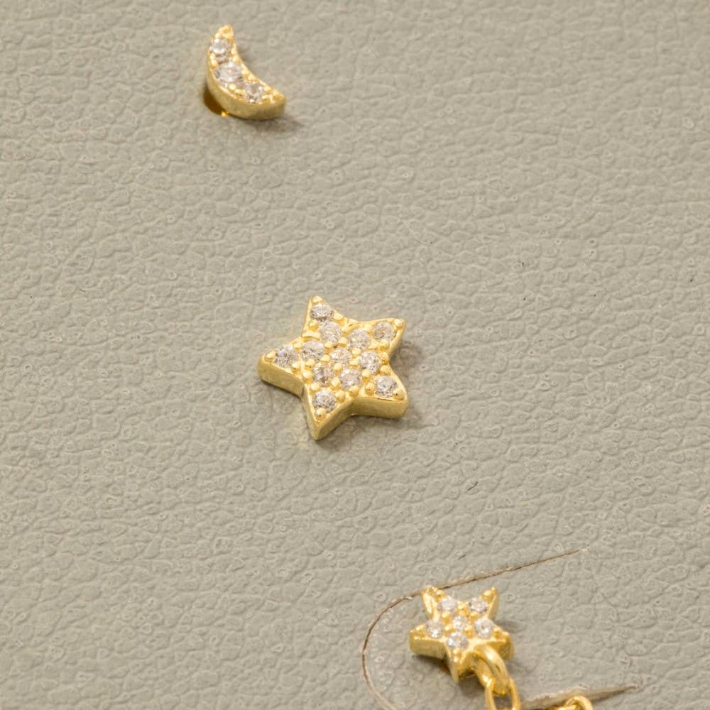 Stars & Moon Earring Set