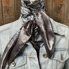 Grey & Turquoise Paisley Wild Rag