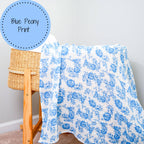 Baby Muslin Swaddle Blanket 47x47 Peony For Your Thoughts