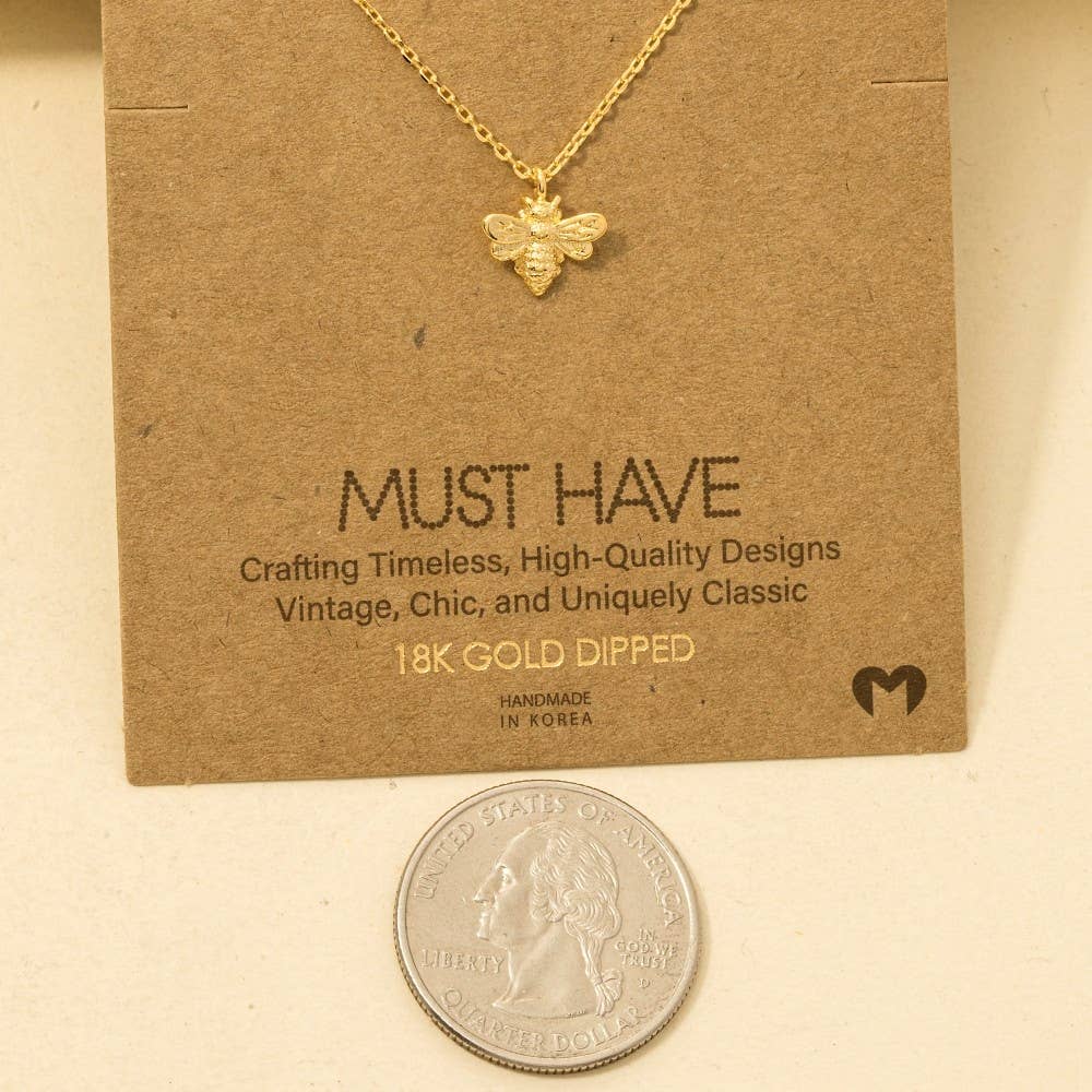 Bee Pendant Necklace
