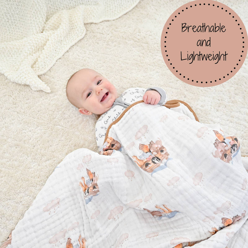 Muslin Quilt Baby & Kids Blanket Noah's Ark