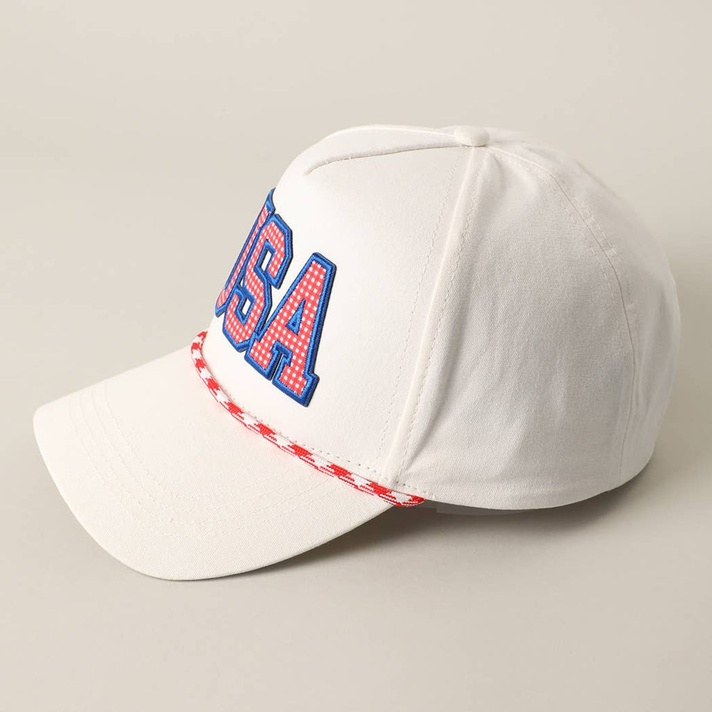 USA Patch Rope Trucker Hat