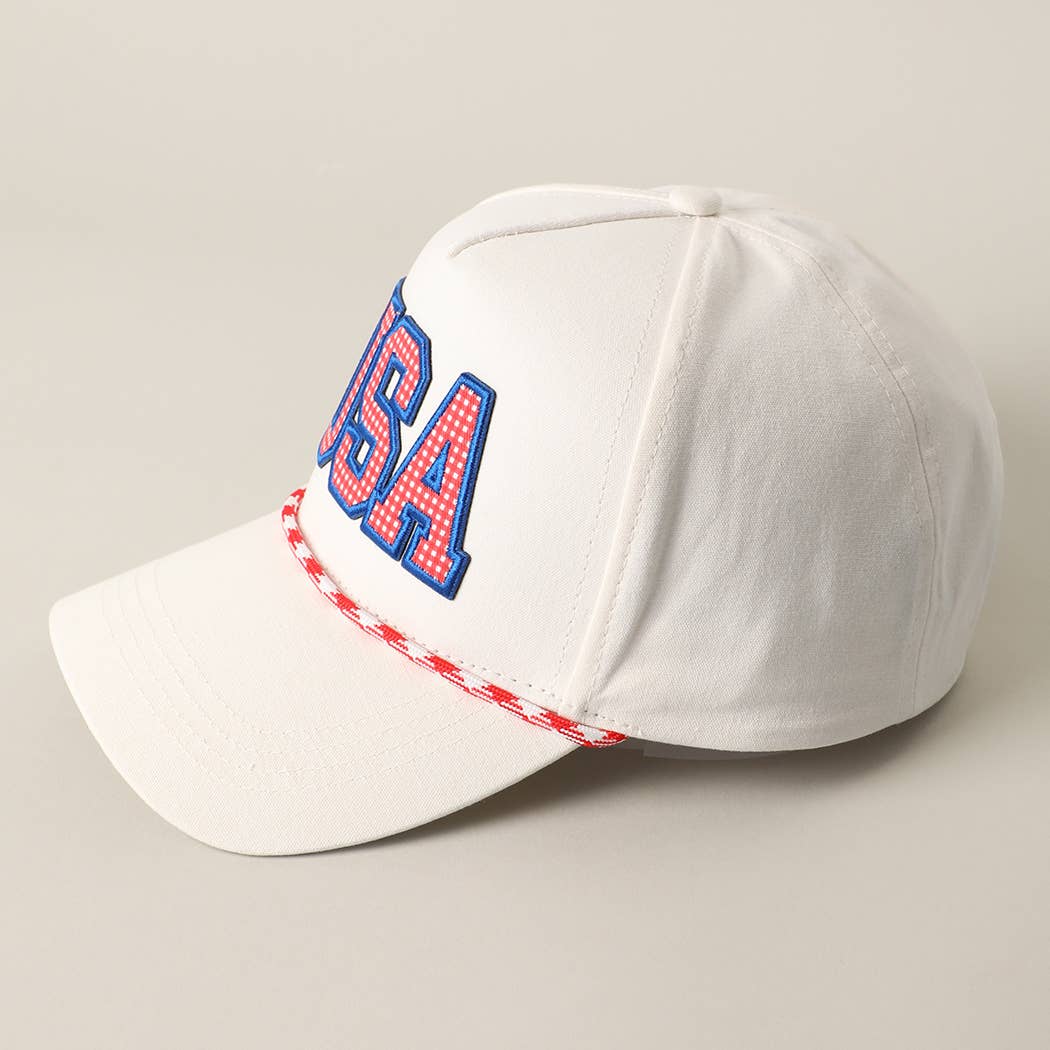 USA Patch Rope Trucker Hat