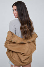 STUDDED SUEDE JACKET