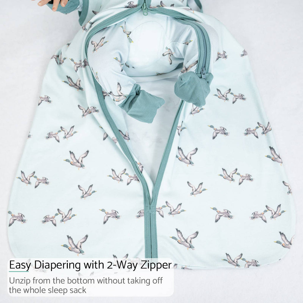 Organic Cotton Sleep Sack 0.5 TOG Quackin' Up Mallard Duck