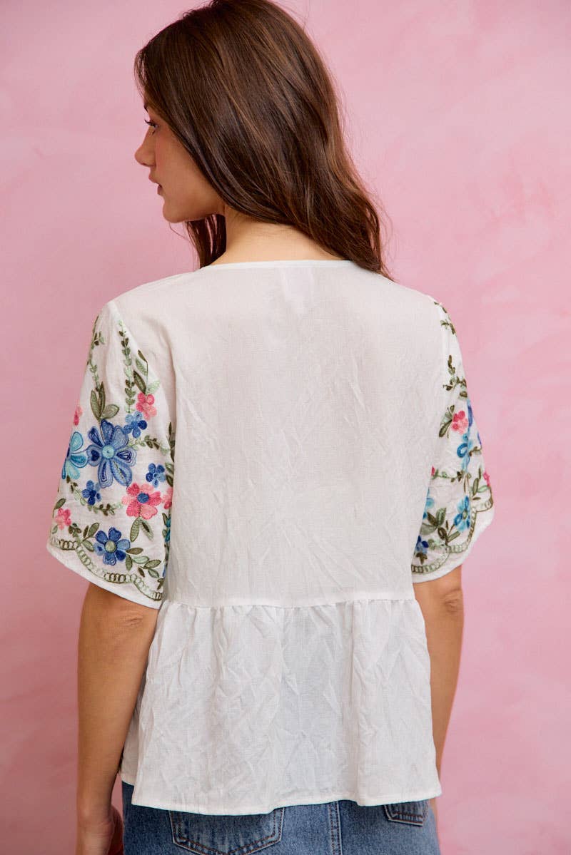 FLORAL BABY DOLL TOP