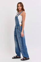 Mid-Waisted Barrel Overalls