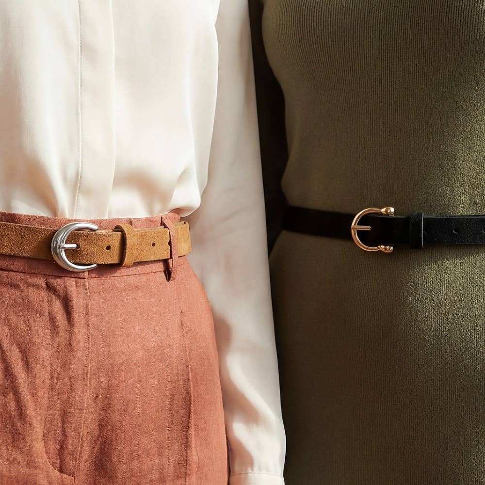 Black & Brwn Belt Set