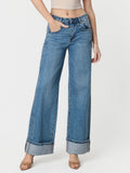 HR CUFFED BAGGY JEANS