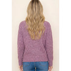 Ribbed Crew Neck Sweater