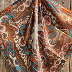 Tan & Cream Paisley Wild Rag