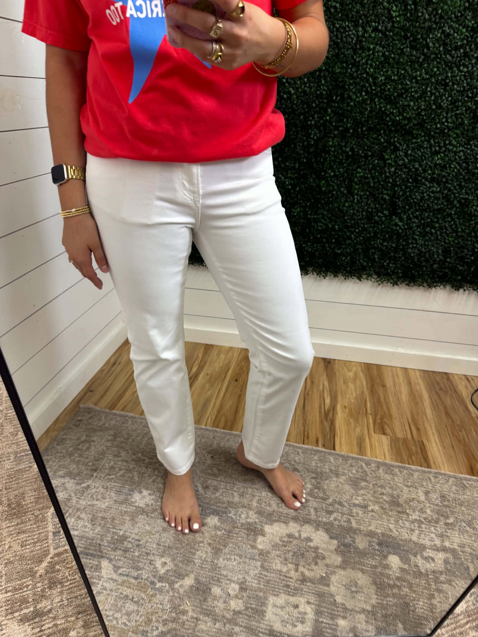 Mica White Mid-Rise Ankle