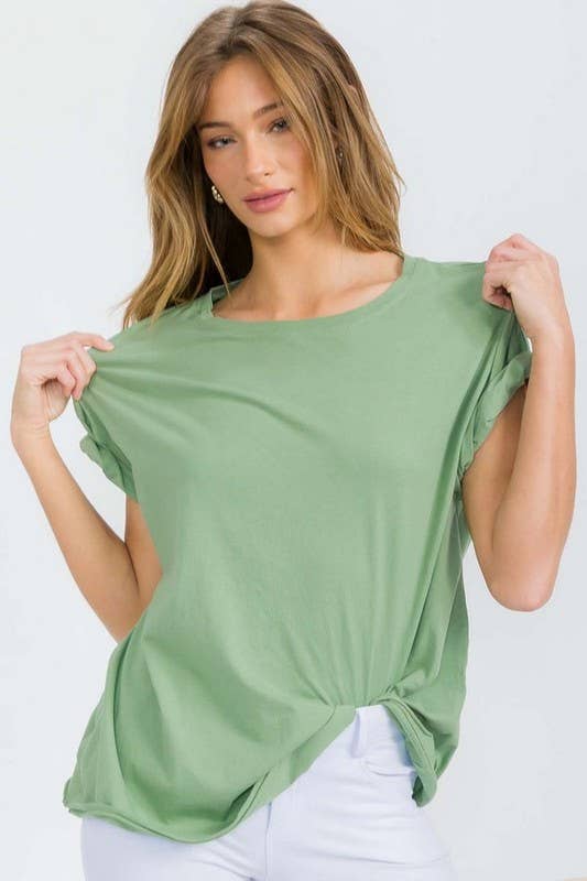 Women's The Essential Raw Edge Oversize Tee