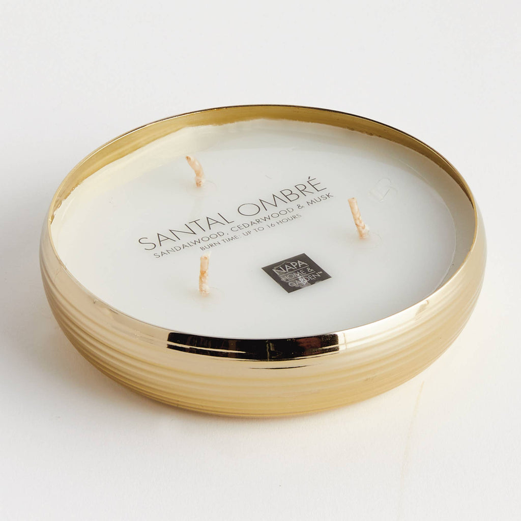 Santal Ombre 3-Wick Candle Tray