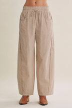 Striped Barrel Pants