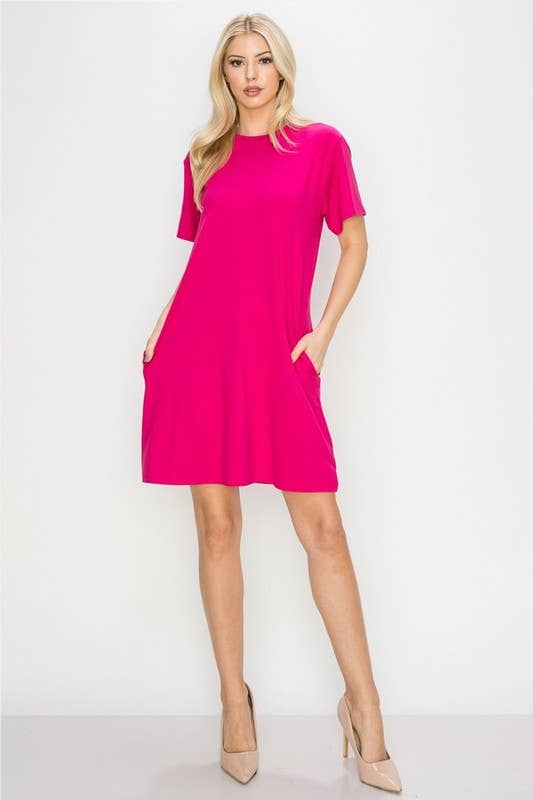 On The Go T- Shirt Dress with Pockets