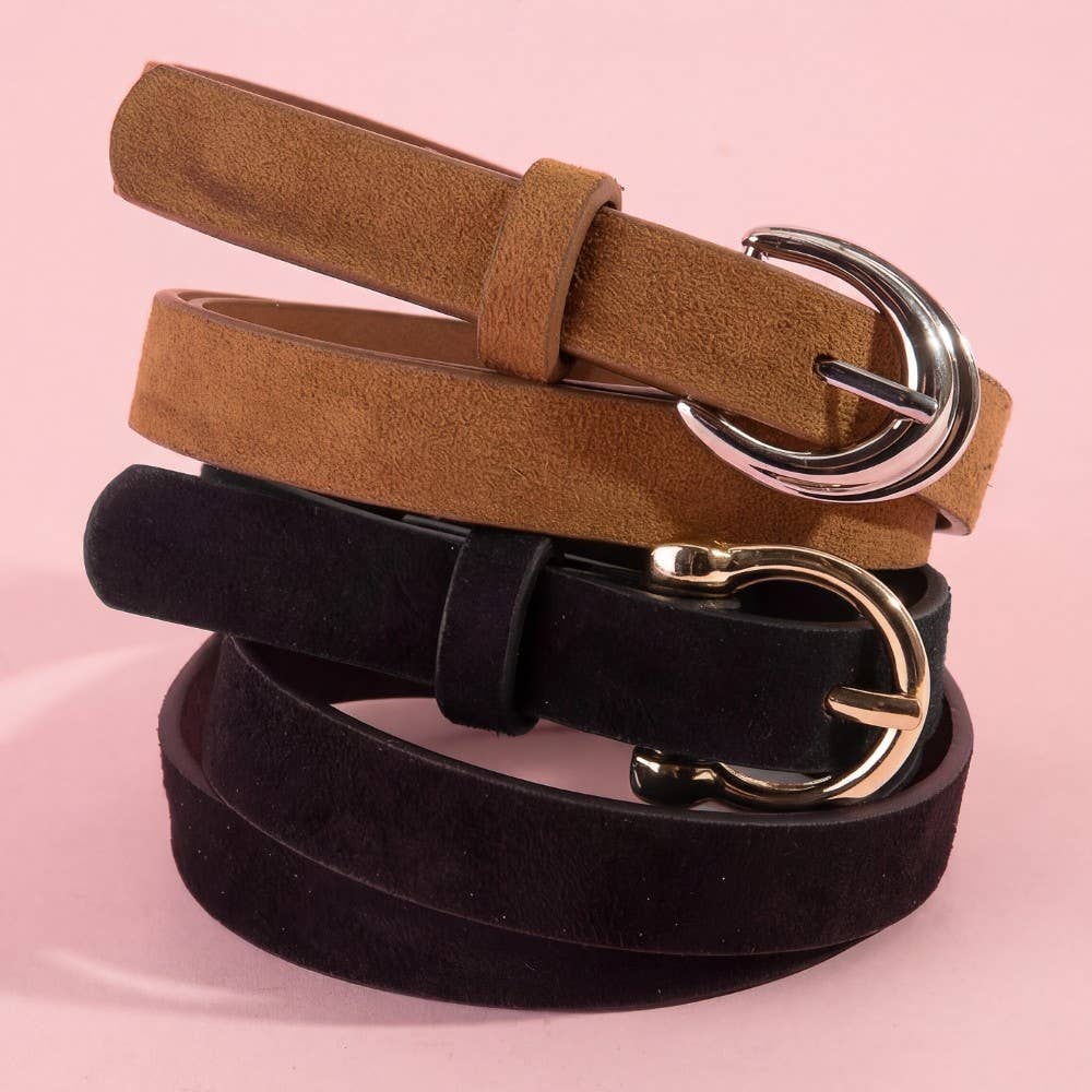 Black & Brwn Belt Set