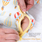 Bamboo Baby Convertible Zipper Pajama Hot Air Balloon