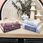 2-Piece Ceramic Stacked Book Candle Set