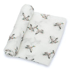 Baby Muslin Swaddle Blanket 47x47 Quackin Up Mallard Duck