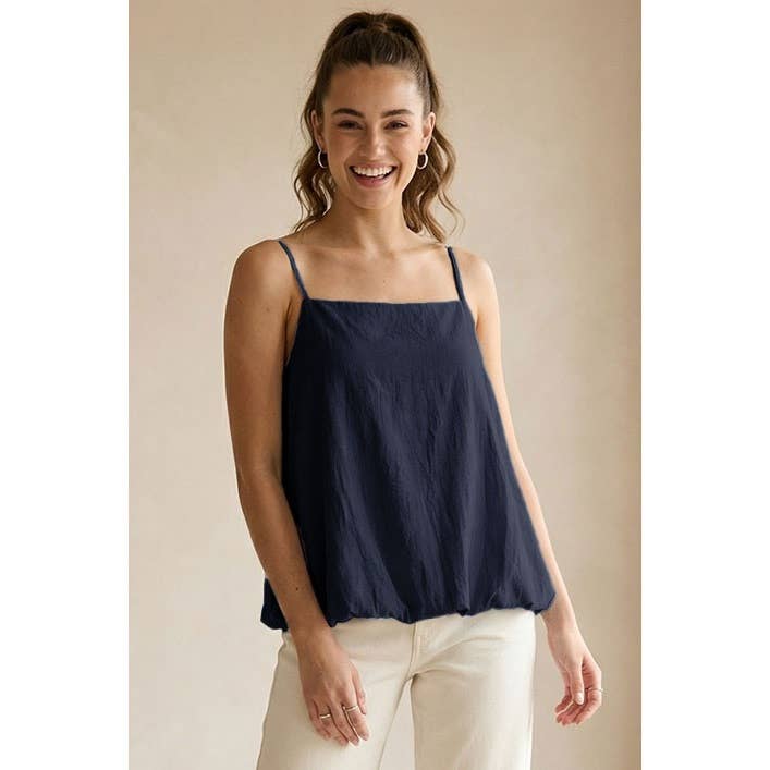 Cami Top With Bubble Hem