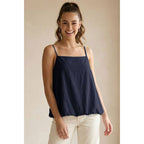 Cami Top With Bubble Hem
