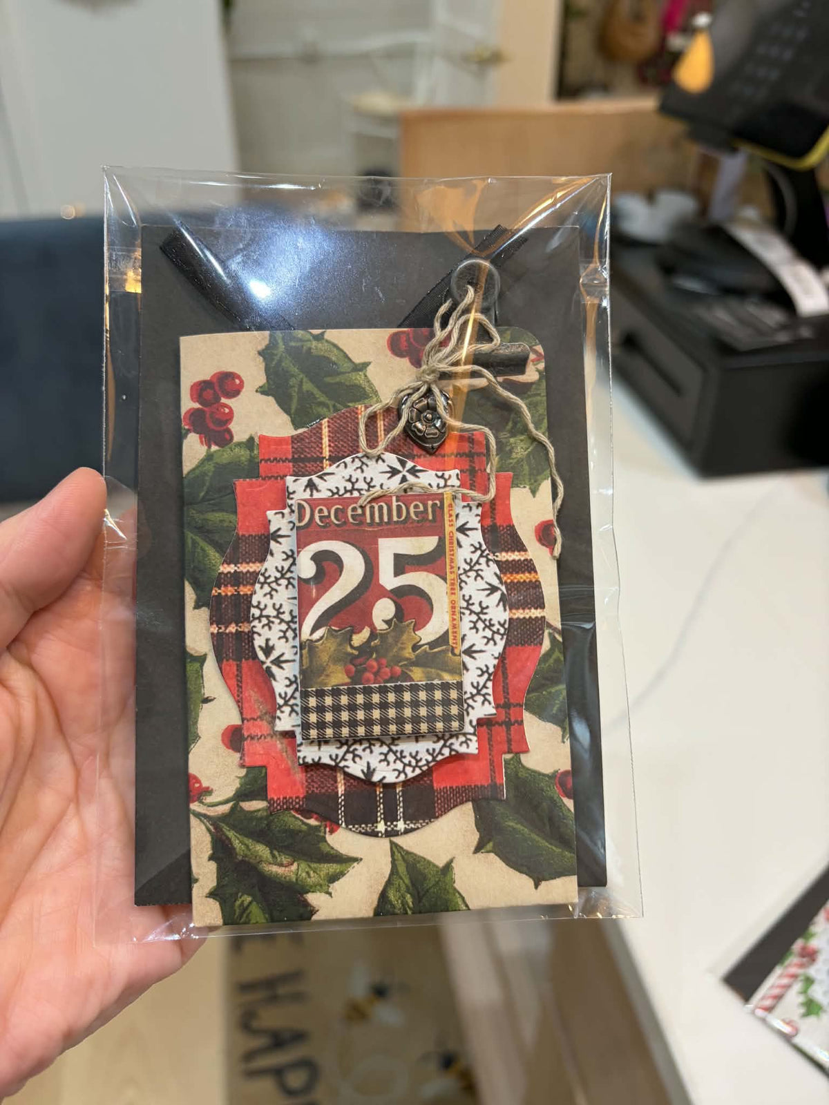 Vintage Cmas Gift Card Holder
