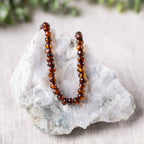 Dark Cognac Baltic Amber Necklace