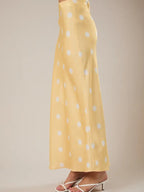 SATIN MIDI SKIRT