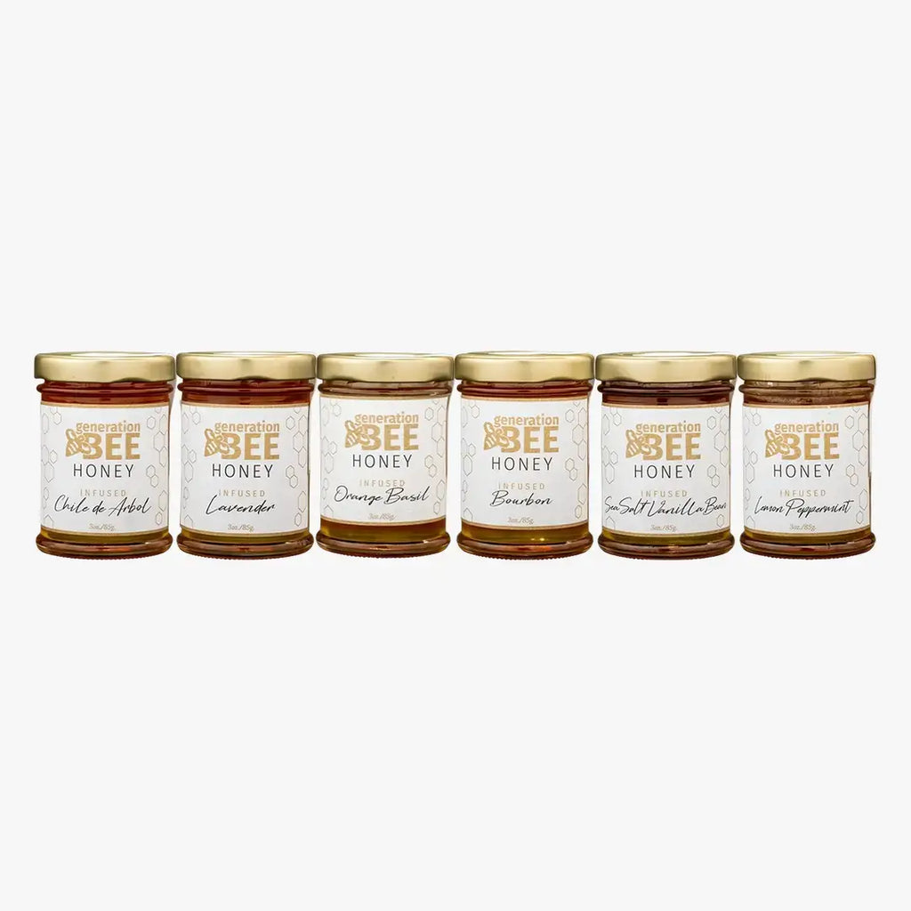 Flavor Infused Honey - Orange Basil - 3 oz Glass Jar