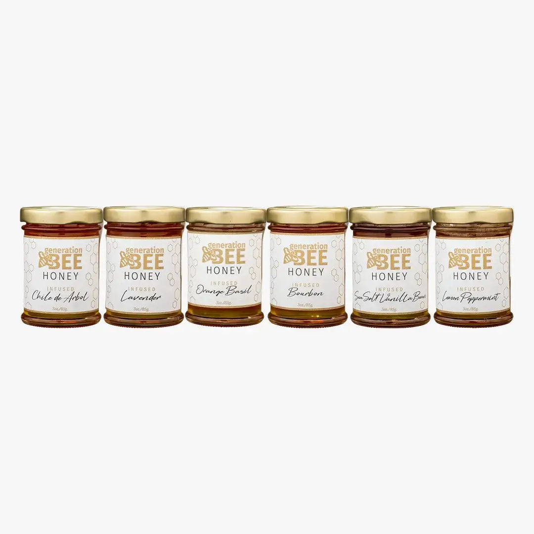 Flavor Infused Honey - Orange Basil - 3 oz Glass Jar