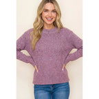 Ribbed Crew Neck Sweater