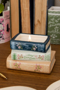 Stacked Books Candle, Ladies of Literature