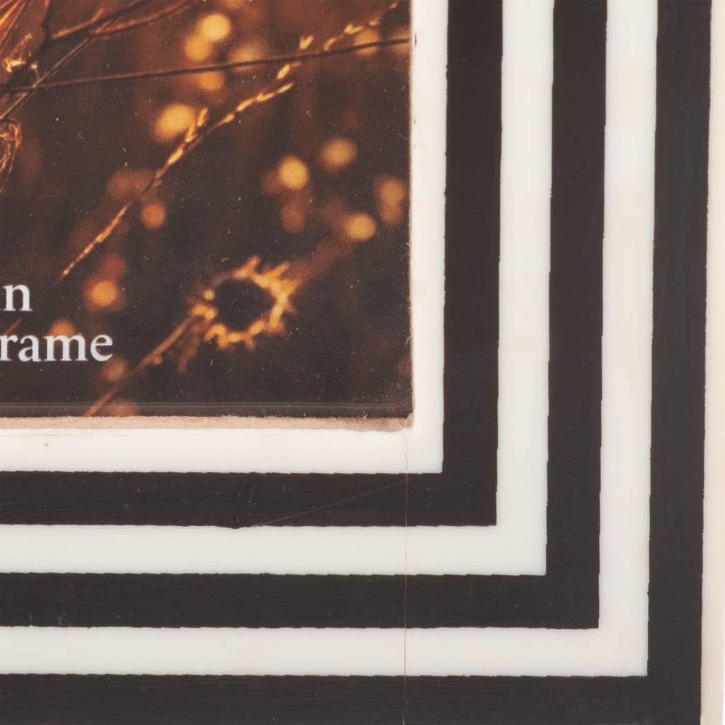 Photo Frame - Black Resin Modern Dimensional Lines, 4x6 in.