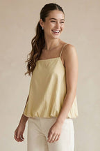 Cami Top With Bubble Hem