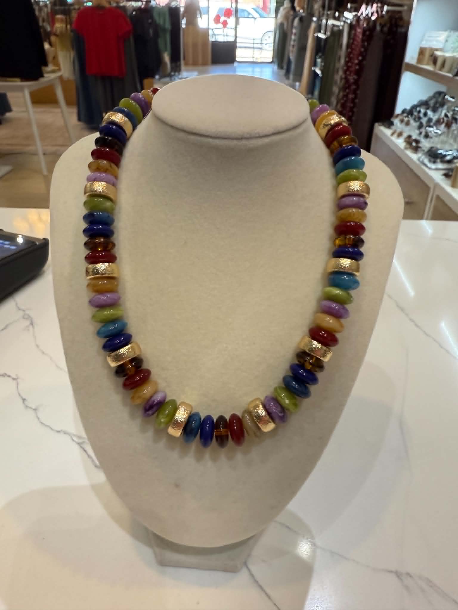 Mixed Beaded Necklace