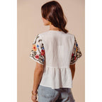 FLORAL BABY DOLL TOP