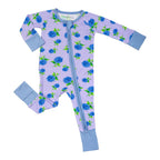 Bamboo Baby Convertible Zipper Pajama Hydrangea Floral