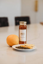 Flavor Infused Honey - Orange Basil - 12 oz Glass Jar
