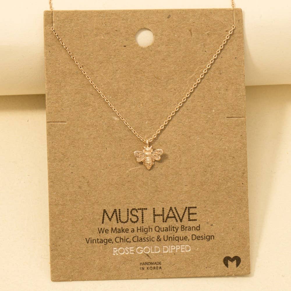 Bee Pendant Necklace