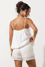 Cami Top With Bubble Hem