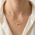Humming Bird Pendant Necklace