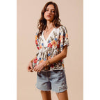 FLORAL BABY DOLL TOP