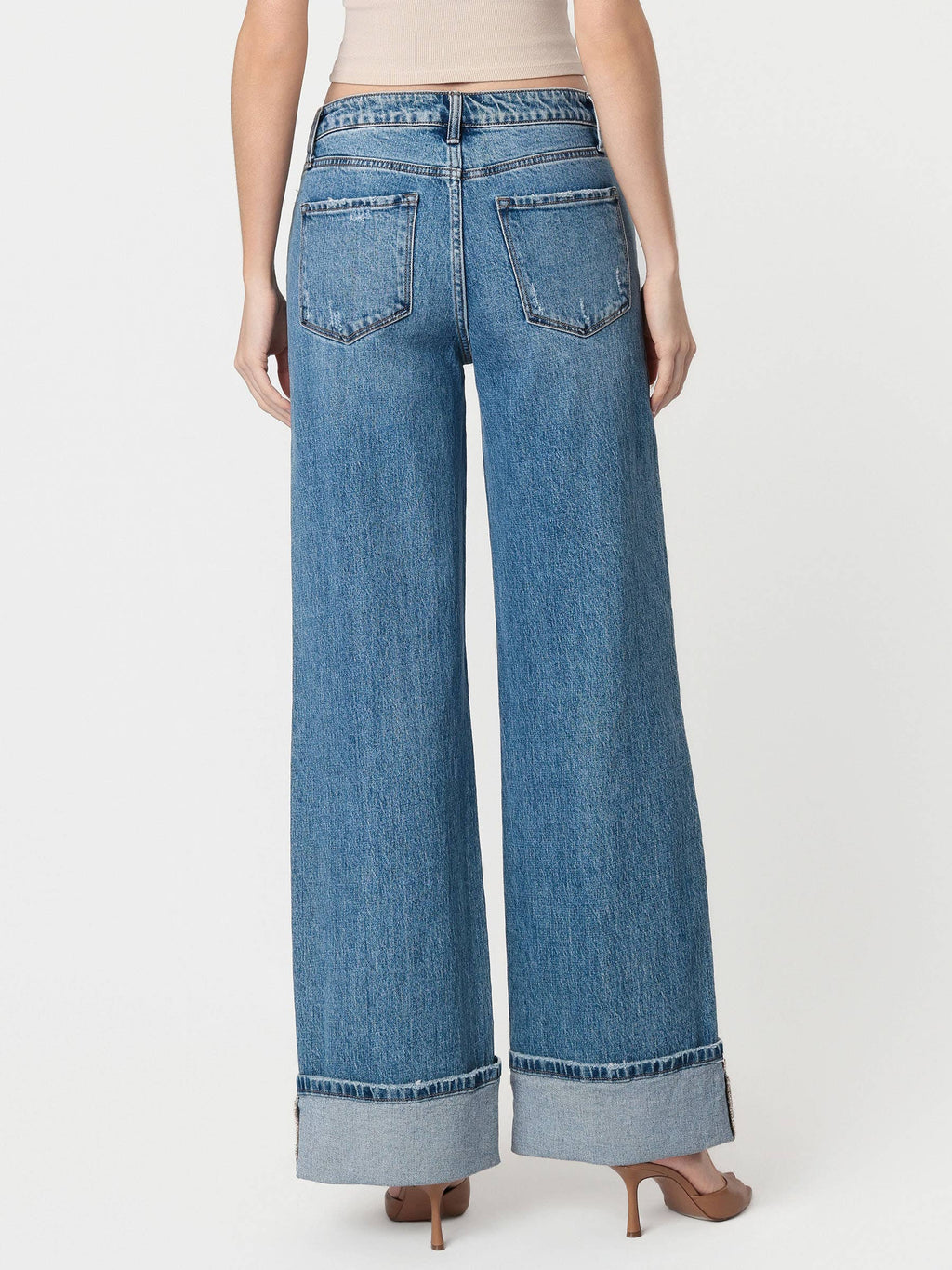 HR CUFFED BAGGY JEANS