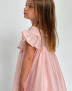Fiona Dress with Bow-Pink