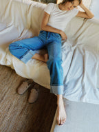 HR CUFFED BAGGY JEANS