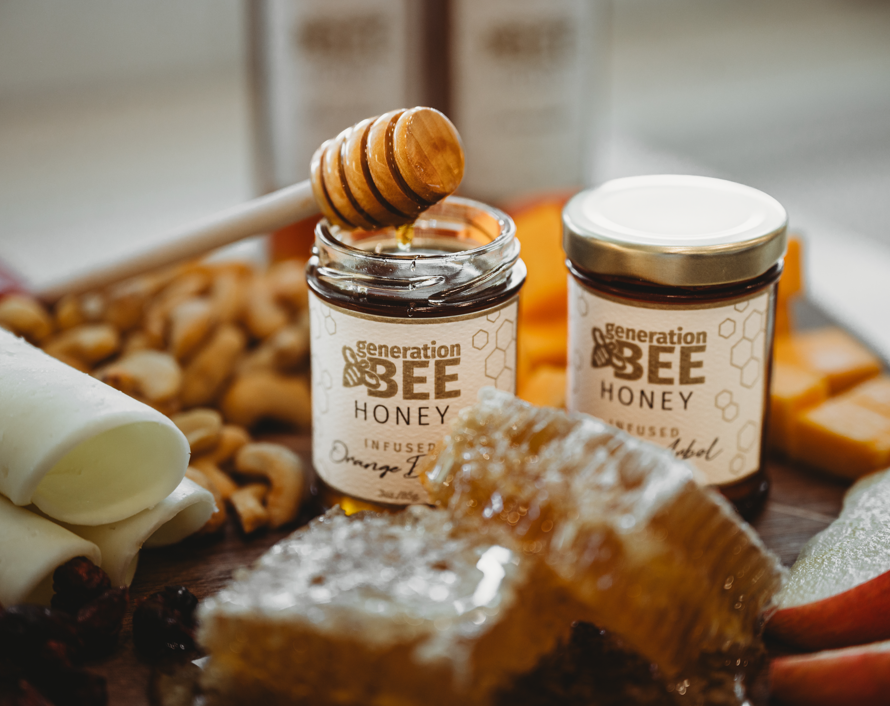 Flavor Infused Honey - Sea Salt Vanilla Bean - 3oz Glass Jar