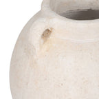Ceramic Round Bulbous Handle Jug - White, 7 in.